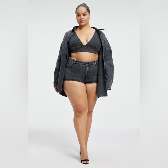 Good American Micro Denim Shorts - Picture 1 of 6